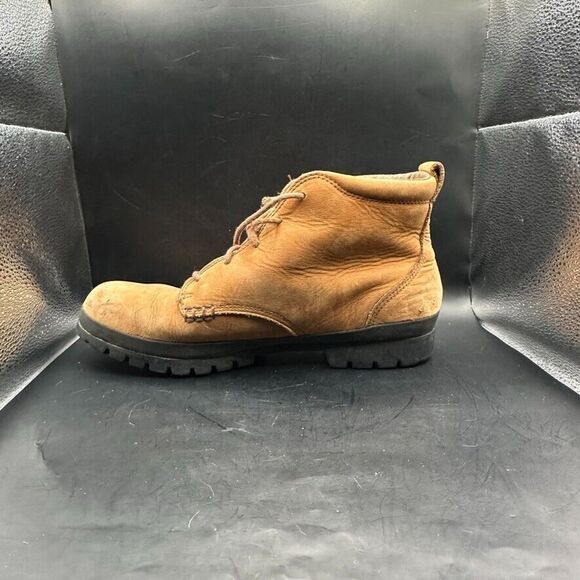 Timberland Boots Women 11 Leather Waterproof Brown Upper Black Sole Hiking - Picture 13 of 16